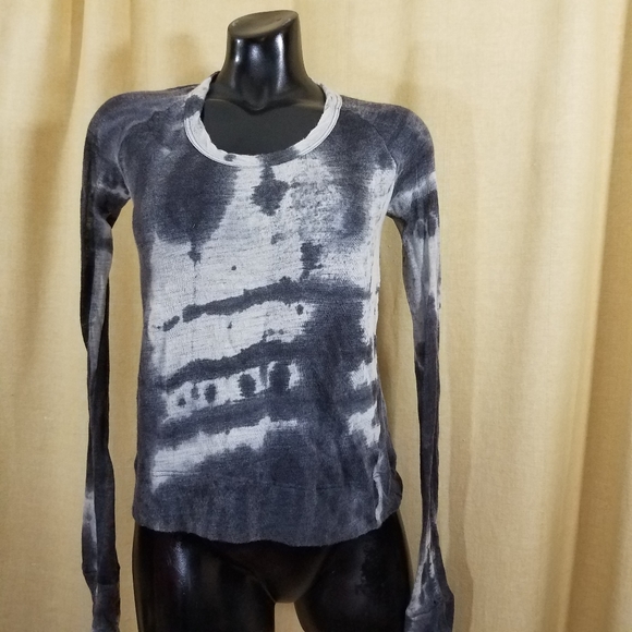 A. L. C.  wool tie dye jersey top - Picture 1 of 8